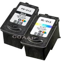 Canon PG-512 CL-513 Ink Cartridge - Refillable - Black and Tri-color - 2 Pack