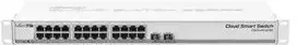 Šakotuvas Mikrotik CSS326-24G-2S+RM tinklo komutatorius Valdomas Gigabit Ethernet (10/100/1000) Maitinimas per Eternetą (PoE) 1U Balta