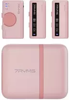 Belaidis Mikrofonas - 7Ryms iRay DW10 Dviejų Kanalų Imtuvas ir Siųstuvai 3.5mm USB-C Rožinė