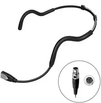 Mikrofonas - KIMAFUN WP88 Atsparus Vandeniui Ausinės Mini XLR 4-pin 110 cm Laidas