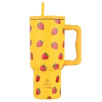 Termosinis puodelis su šiaudeliu 900 ml Berry Bright