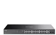 Šakotuvas TP-Link Easy 28 prievadų 1G lengvai valdomas komutatorius – 24X POE + 2X SFP 250W POE maitinimas