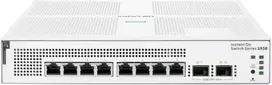 Šakotuvas Hewlett Packard (HP) HPE tinklo komutatorius su momentinio įjungimo funkcija, 8p gigabito, CL4, PoE, 2p SFP, 124W, 1930p