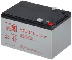 Mw Power AKUMULIATORIUS 12V/12AH-MWL