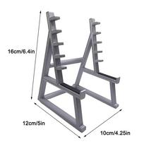 Creative Barbell Rack Pen Holder Mini Squat Rack Ornaments With Barbells And Weights Funny Weightlifting Gift Desk Organizer
