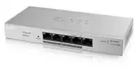 Šakotuvas „Zyxel GS1200-5HPV3“ valdomas L2 gigabito Ethernet (10/100/1000) maitinimas per Ethernet (PoE) darbalaukio pilkas
