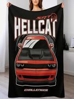 Challenger SRT Hellcat Mesti pledai Sofos lovos pledai ir užtiesalai Kilnojimo pledai 75X95CM pilka spalva