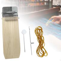 Darning Loom Weave Tool, Wooden Weaving for Beginners, Quickly Mending Loom, Hand Craft 14 Pin