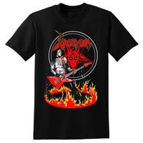 VENOM cd lgo CRONOS IN FLAMES / PENTAGRAM Oficialus marškinėlis MED Naujas sveikinimo metalinis Unisex marškinėlis XXXL