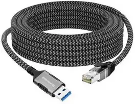 Spacetronik USB-A gigabito tinklo plokštė, 2 m adapterio laidas