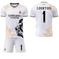 2025-26 Real Madrid white snake special edition home jersey #7 Vinícius #5 Bellingham #9Mbappé Football Jerseys S