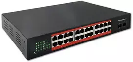 Šakotuvas Qoltec Przełącznik sieciowy SWITCH Gigabit Ethernet | 24x RJ45 | 2x SFP | 1000Mb/s