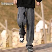 Mark Fairwhale Men's Casual Straight-Leg Pants XL pilka spalva