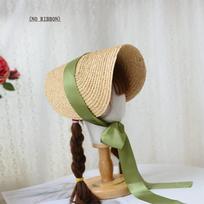 Prancūziško kaimo stiliaus Lolita šiaudinė skrybėlė elegantiškam arbatos vakarėliui, princesei, paplūdimiui, lauko kelionėms Style 7