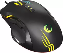 Pelė žaidimams Rampage SMX-G38 CLAW. USB. 8 klavišai. 7200 dpi. RGB LED. 2 nuimami magnetiniai šoniniai klavišai
