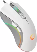 Pelė žaidimams Rampage SMX-R22 PhoenixIX V2. balta. 7 klavišų. RGB. 12800DPI