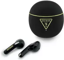 Belaidės ausinės Guess TWS GUTWSA15HETK (Small Round Script Print) juodas