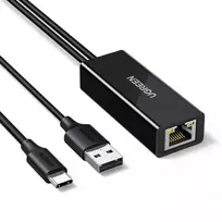 Ugreen USB-C to RJ45 10/100Mbps Network Adapteris - Juodas