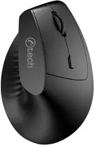 Pelė C-Tech C-TECH Myś VEM-15, vertikalus, belaidė, BT5.0 + 2,4GHz, 1600DPI, baterie 400 mAh, juoda
