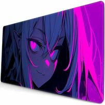Anime Dominuojančios Merginos Pelės Kilimėlis Overwatch Žaidėjo Šaunus Pelės Kilimėlis Violetinė Žaidėjo Spintelė Didelis Neslystantis Pelės Kilimėlis Klaviatūros Kilimėlis 300x600x2mm