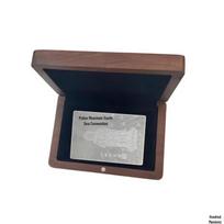 Yabin 999 Sterling Silver Custom Engraved Mirror-Finish Commemorative Corporate LOGO Plaque