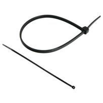 Juodas kabelių spaustukas Zip Tie Ozc 35-140 Uv (100 vnt.)
