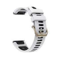Quickfit 26mm Watch Band For Amazfit T-Rex Ultra 2 51mm Sports Silicone Wrist Strap Bracelet Accessories juoda/balta