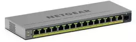 Šakotuvas Netgear 16-PORT POE+ 1G PLUS SWITCH - 1XSFP PORT 180W