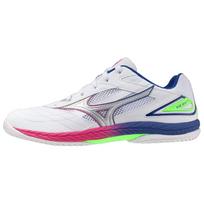 Mizuno Wave Drive 9 Unisex žemi stalo teniso bateliai Kvėpuojantys neslystantys sportbačiai Balti Tamsiai mėlyni 81GA220564 38