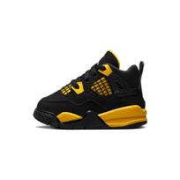 Air Jordan 4 Retro TD Thunder 2023 Kūdikių sportbačiai Juodi Turinio geltoni BQ7670-017 25