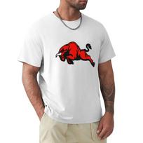 „Red Angry Bull“ vyriški marškinėliai su spauda Vasaros mados linksmybės Retro drabužiai Negabaritiniai greitai džiūstantys vyriški drabužiai trumpomis rankovėmis, marškinėliai 6XL