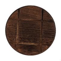 Kitchen Wooden Pad Cup Mat AntiSlip Heat Resistant Wood for 18.9cmx18.9cmx1cm_Round