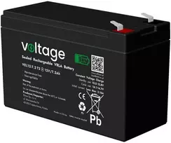 Akumuliatorius AGM Voltage Long Life 12V 7,2Ah VEL12-7.2 T2 (Żywotność 15 lat)