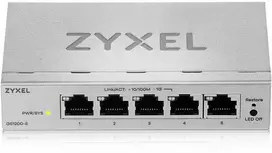Šakotuvas Zyxel GS1200-5V3 Valdomas L2 Gigabit Ethernet (10/100/1000) Desktopas Pilka