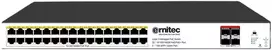 Šakotuvas Ernitec 36-Port Gigabit Managed Layer 3 PoE Switch, 32 Gigabit