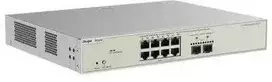Šakotuvas Ruijie „Reyee“ 10 prievadų kelių gigabitų valdomas 3 lygio komutatorius, 8x PoE++, 2x SFP+, 370 W komutatorius (RG-NBS5300-8MG2XS-UP)