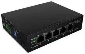 Šakotuvas Lanberg switch light industrial POE 1xBT 3xAT SFP+ETH DIN niezarządzalny fast ethernet