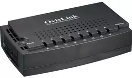 Šakotuvas Komutatorius 10/100Mbps Ovislink 16 prievadų, montuojamas ant stovo, 19'