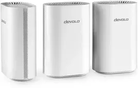 Maršrutizatorius devolo WiFi 7 BE6500 Mesh System 3er Pack BE6500 Dualband, 1x 2.5G WAN/LAN und 3x 1G LAN (pro Einheit)