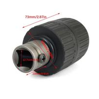 1/2 20UNF Gręžimo griebtuvas 1/2 Griebtuvo adapteris 2-13 mm talpa Besraktiškis griebtuvas 2-13 mm tvirtinimo diapazonas Raktui konvertuoti
