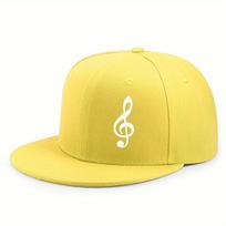 Treble Clef Muzikos Simbolis Beisbolo Kepuraitė Poliesterio Reguliuojama Hip Hop Stiliaus Snapback Suaugusiems One Size