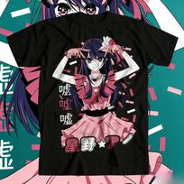 Oshi no Ko Ai Hoshino  Uso Uso Uso  Anime Print T-Shirt | Unisex Cotton Casual Short Sleeve Streetwear Top 4XL