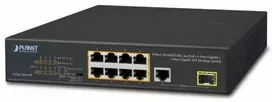 Šakotuvas Planet Technology PLANET FGSD-1011HP, Nevaldomas, Gigabito Ethernet (10/100/1000), Pilnai dvipusis, Maitinimas per Ethernet (PoE), Montuojamas į stelažą, 1U