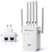 Maršrutizatorius Qoltec 57068 WiFi 5 Signal Booster | Repeater | Access Point | AC1200 | 6 antennas | 2x RJ45 | 128MB