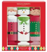 Baylis & Harding Festive Decorative Crackers Gift Set in Clear