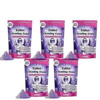 Toilet Cleaner Fizzclean Foam Powder for Sparkling Clean Toilet Eliminates Stains in 20 Min Scrub-Free 5pcs