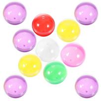 50pcs Fillable Balls Round Capsules Plastic Chewing Gum Container Vending Machine Toys Party Gifts Holiday Festive Decorations 2.80X2.80X2.80CM