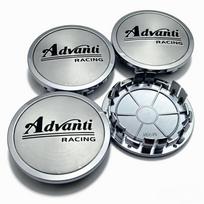 4 vnt. Advanti Racing logotipas Ženklelis Automobilio ratų centriniai dangteliai 75MM spaustukai 65MM ratlankio stebulės dangteliai Dulkių dangtelis Ratų stebulės dulkių dangtelis Automobilio priedai Advanti Badge&4pcs NBZ75 Wheel Cap