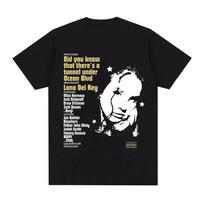 Singer Lana Del Rey Print T Shirt Women Fashion Hip Hop Unisexs Tshirts Streetwear Vintage Short Sleeve TShirt Unisex Summer Tee S
