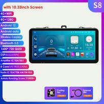 8G+128G Android Auto CarPlay automobilinis radijas, skirtas Toyota Corolla 2007-2011 Multimedijos grotuvas GPS navigacija 2din Stereo 1280*720 Ekranas Autoradio Carplay 4G S8 8Core 8G 128G
